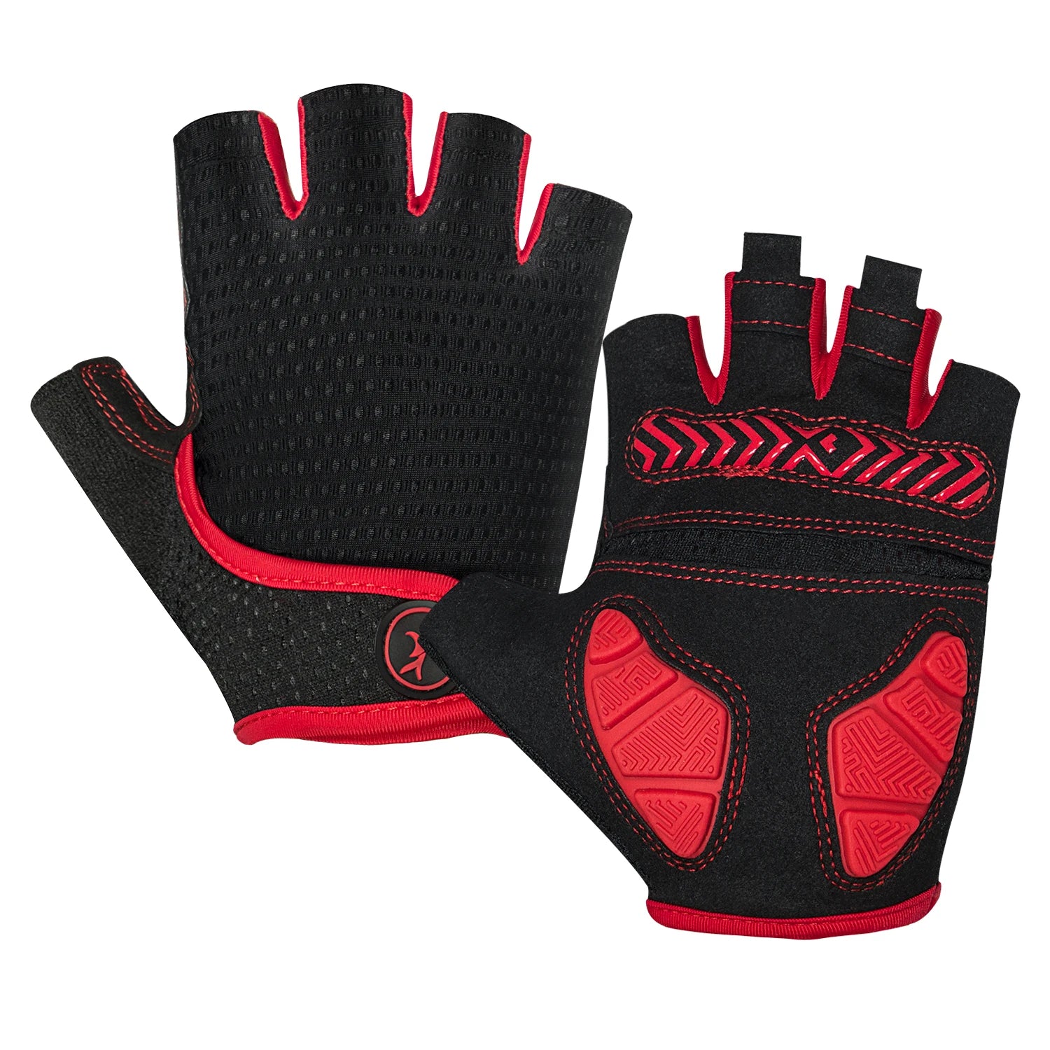 MOREOK Half Finger Cycling Gloves — Padded Anti-Slip Road & MTB Bike Gloves