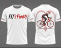 Fit and Funky Men’s Cycling Heartbeat Graphic T-Shirt