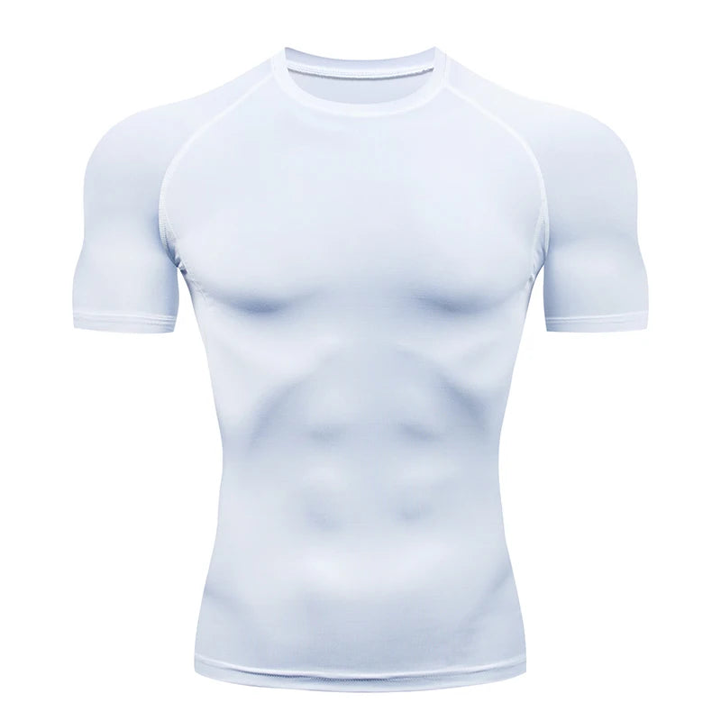 Men's Compression Running T-Shirt — Short Sleeve