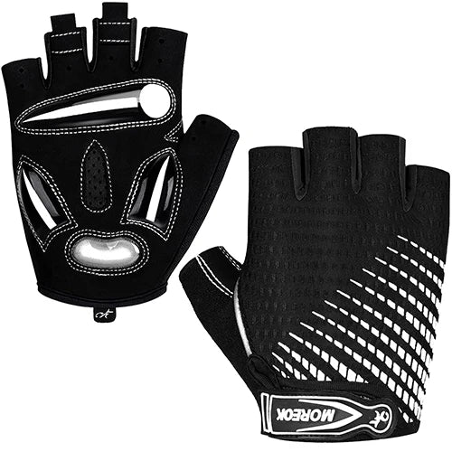 MOREOK Bike Gloves Breathable 5MM Liquid Gel Pads Bicycle Gloves Shock-Absorbing Mountain Road Cycling Gloves for Men Women