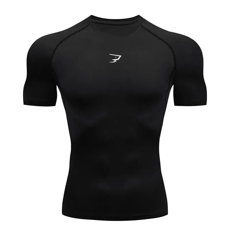 Men's Compression Running T-Shirt — Short Sleeve
