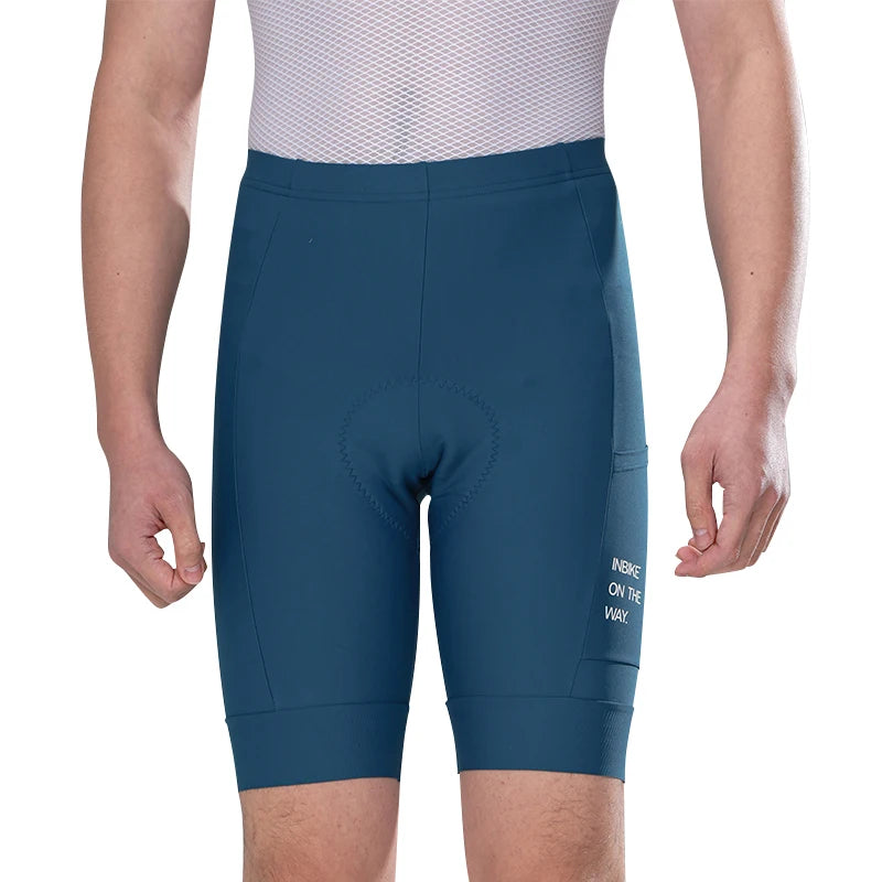 INBIKE Men's Cycling Shorts with Pocket — Breathable Quick-Dry MTB & Road Bike Pants