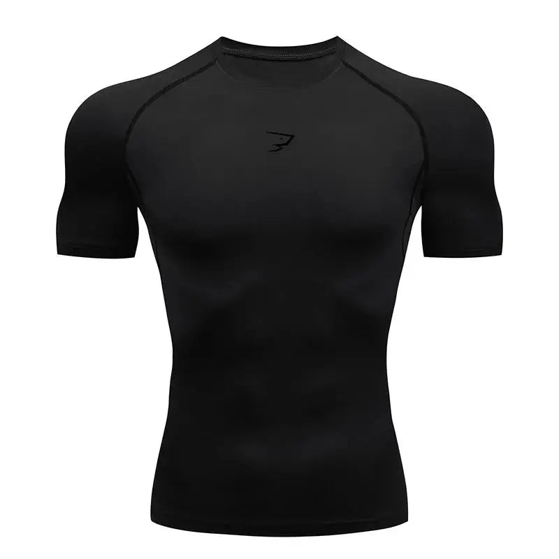 Men's Compression Running T-Shirt — Short Sleeve