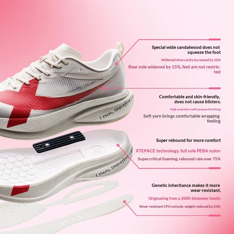 Xtep 2000km PRO Women's Running Shoes | Stability, Cushioning & Lightweight