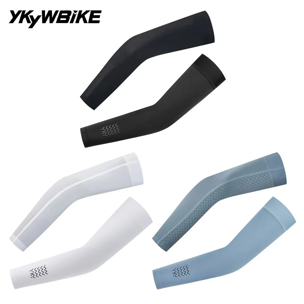 YKYWBIKE Cycling Arm Sleeves — UV Protection Breathable Sleeves for Road & MTB Riding