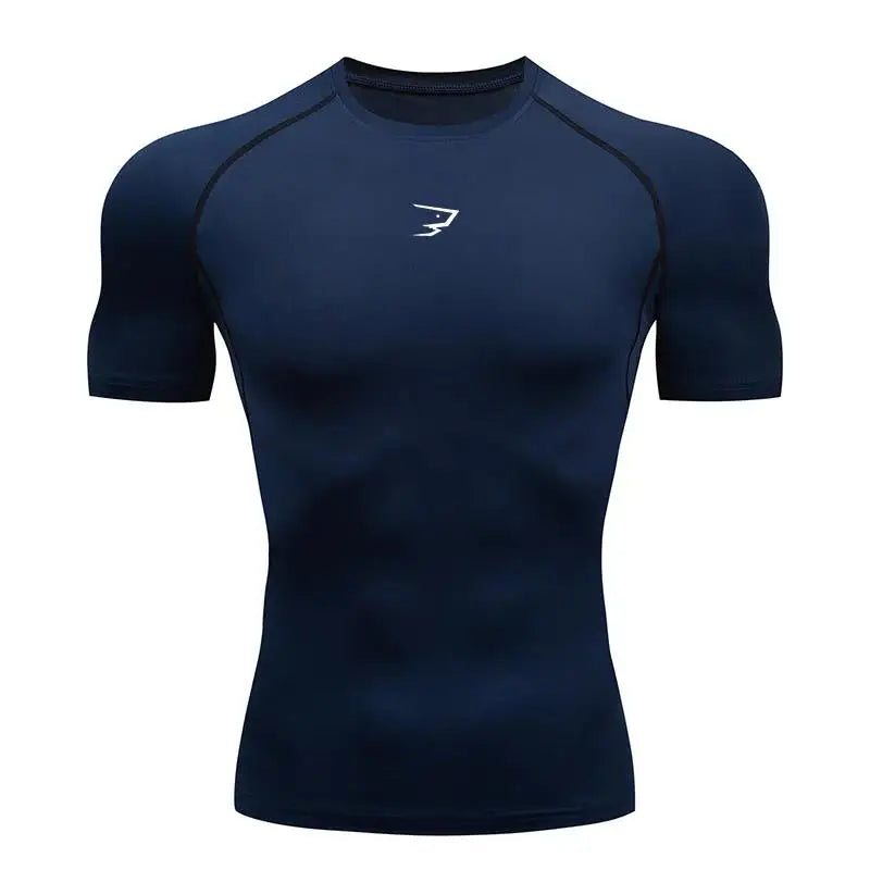 Men's Compression Running T-Shirt — Short Sleeve