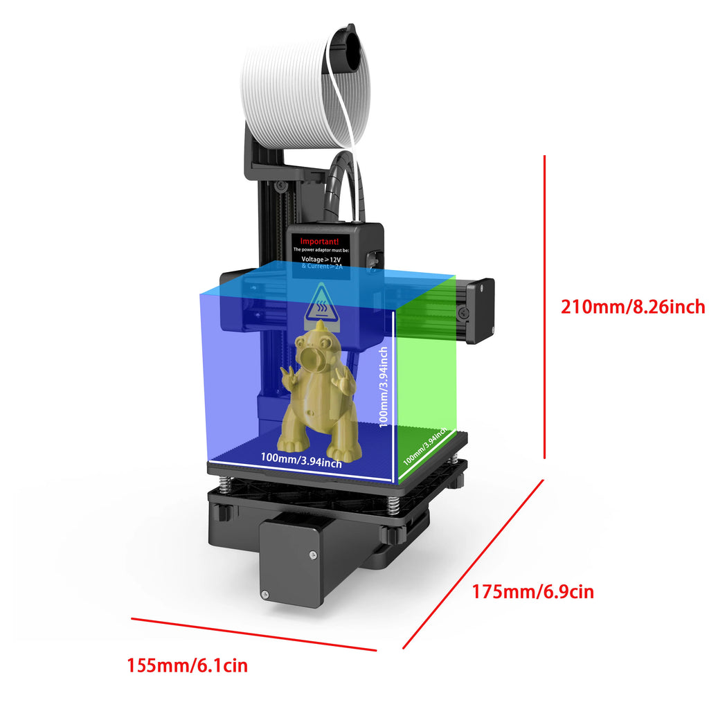 EasyThreed K10 3D Printer – Entry Level, PLA & TPU Compatible