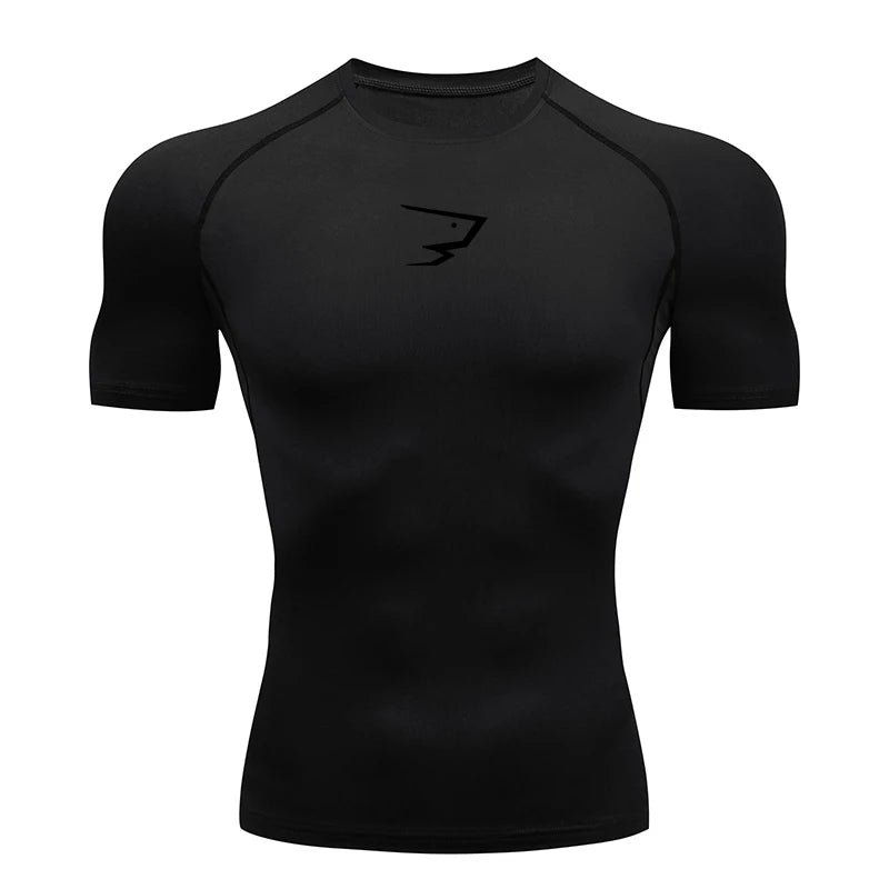 Men's Compression Running T-Shirt — Short Sleeve