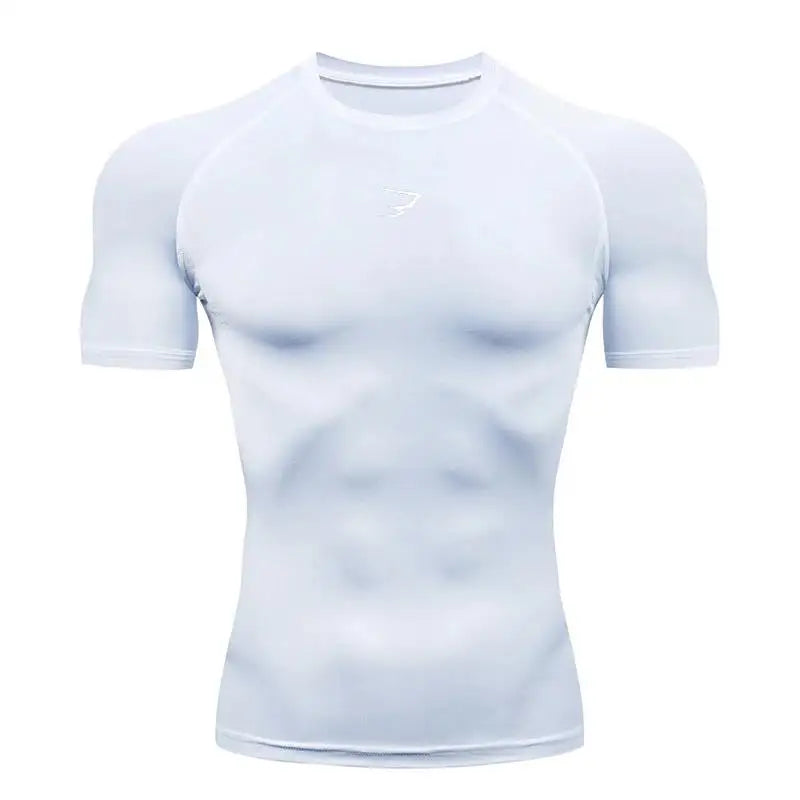 Men's Compression Running T-Shirt — Short Sleeve