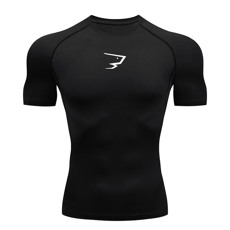 Men's Compression Running T-Shirt — Short Sleeve