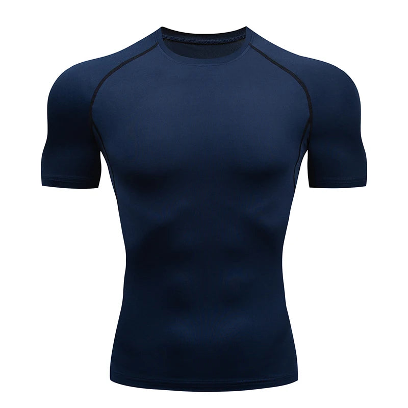 Men's Compression Running T-Shirt — Short Sleeve