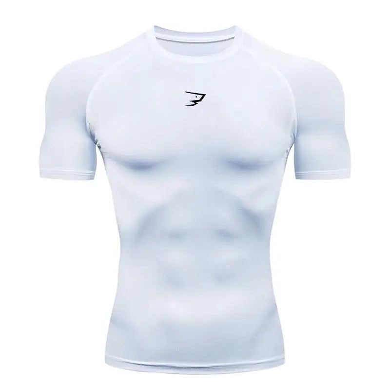 Men's Compression Running T-Shirt — Short Sleeve