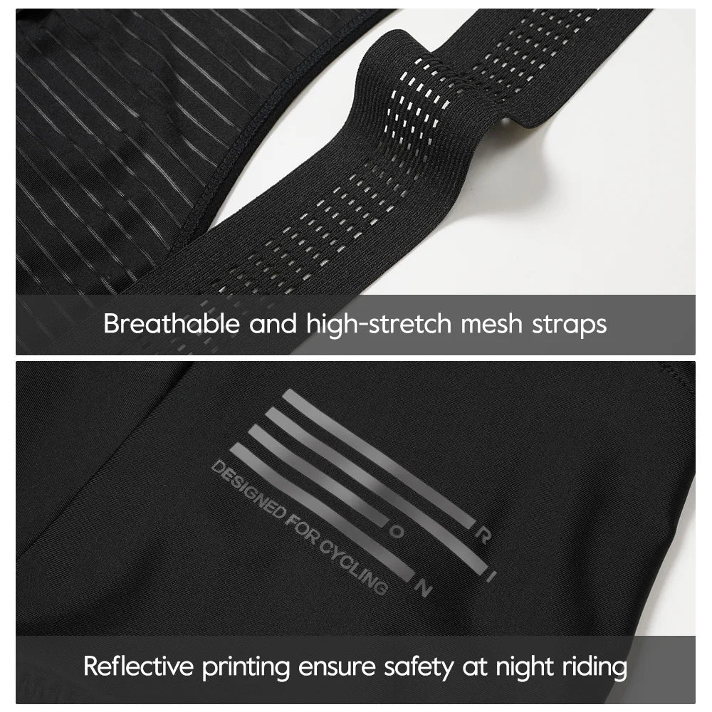 RION Men's Cycling Bib Shorts Mountain Bike MTB Clothes Downhill Bicycle Tights Road Riding Motocross Dolomiti 8H Outdoors Pro