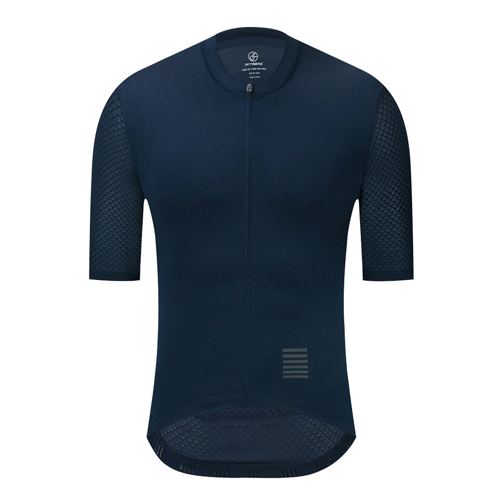 YKYWBIKE  Summer Men’s Pro Cycling Jersey Breathable Mtb Shorts Sleeve Bicycle Clothing Pockets Mountain Cycling Road Bike