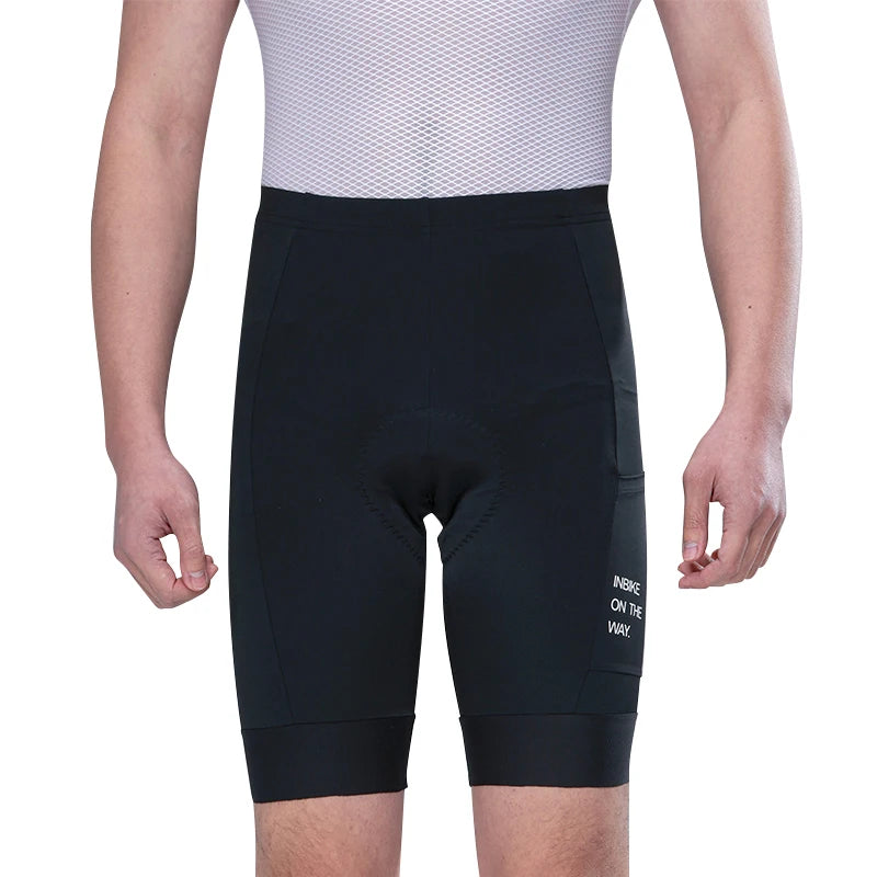 INBIKE Men's Cycling Shorts with Pocket — Breathable Quick-Dry MTB & Road Bike Pants